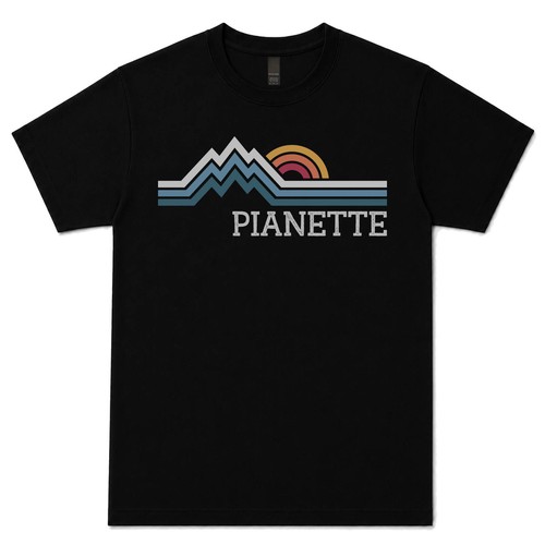 Maglietta pianette logo retrò - pianette,