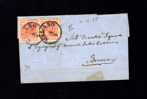 Austria veneto 1855 milano - austria, "milano"