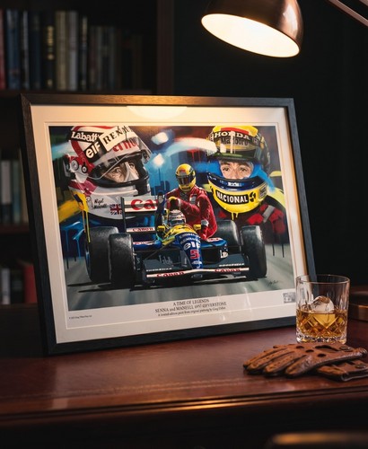 Poster mansell senna a3 - mansell,