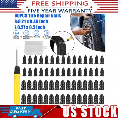 60pcs tire repair rubber nails - tire,